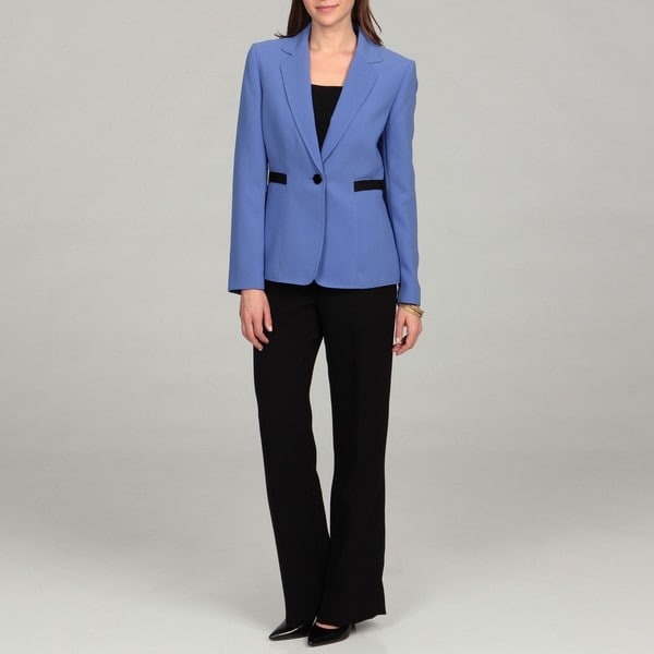 Tahari Women's Crepe Single-button Pant Suit - Free Shipping Today ...