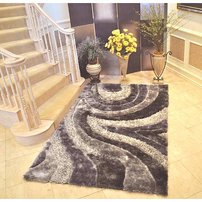 EverRouge 3D Grey Area Rug - 5' x 8'