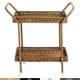 Havenside Home Pensacola Wicker Patio Serving Cart - Thumbnail 1