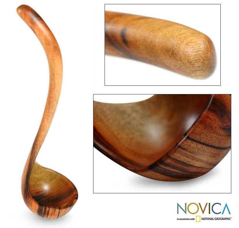 Handmade Jobillo Wood 'Maya Soup' Ladle (Guatemala)