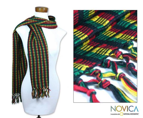 Cotton 'Guatemala Melody' Scarf (Guatemala) Novica Scarves & Wraps