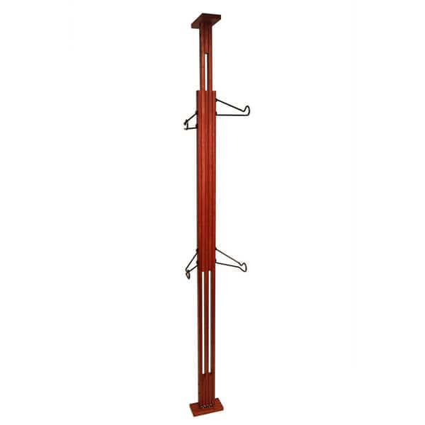 OakRak Floor To Ceiling Red Oak 2 Bike Rack
