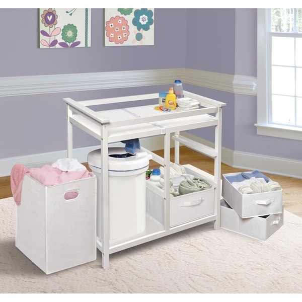 baby changing table with hamper