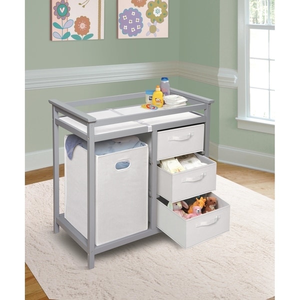 changing table with hamper