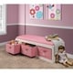 preview thumbnail 1 of 10, Badger Basket Kid's Storage Bench with Cushion and Three Bins