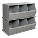 Three Bin Stackable Storage Cubby - Thumbnail 9