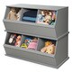 Three Bin Stackable Storage Cubby - Thumbnail 10