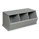 Three Bin Stackable Storage Cubby - Thumbnail 4