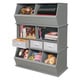 Three Bin Stackable Storage Cubby - Thumbnail 7