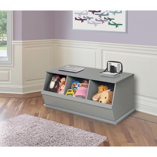 Three Bin Stackable Storage Cubby