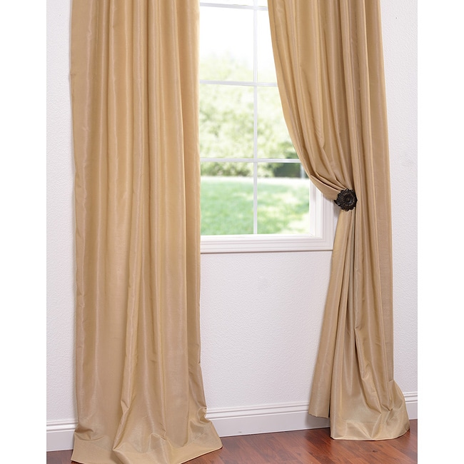 Brut Vintage Faux Textured Dupioni Silk 84 inch Curtain Panel