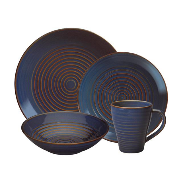 Shop Pfaltzgraff Blue Pointe 16piece Dinnerware Set Free Shipping