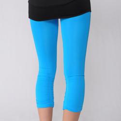 Juniors Ruched Capri Leggings