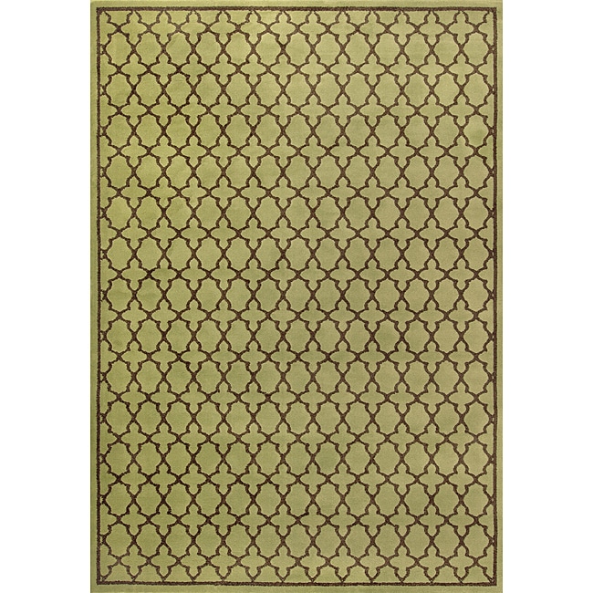 Miramar Green/ Brown Transitional Area Rug (910 X 129)