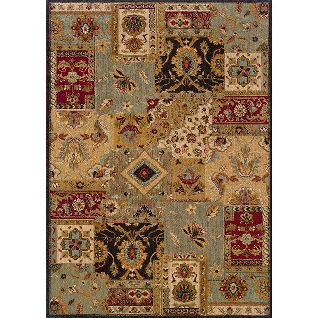 Berkley Blue/ Beige Transitional Area Rug (910 X 129)