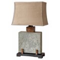 Uttermost Indoor/Outdoor Square Slate Table Lamp