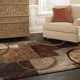 Color block area rug