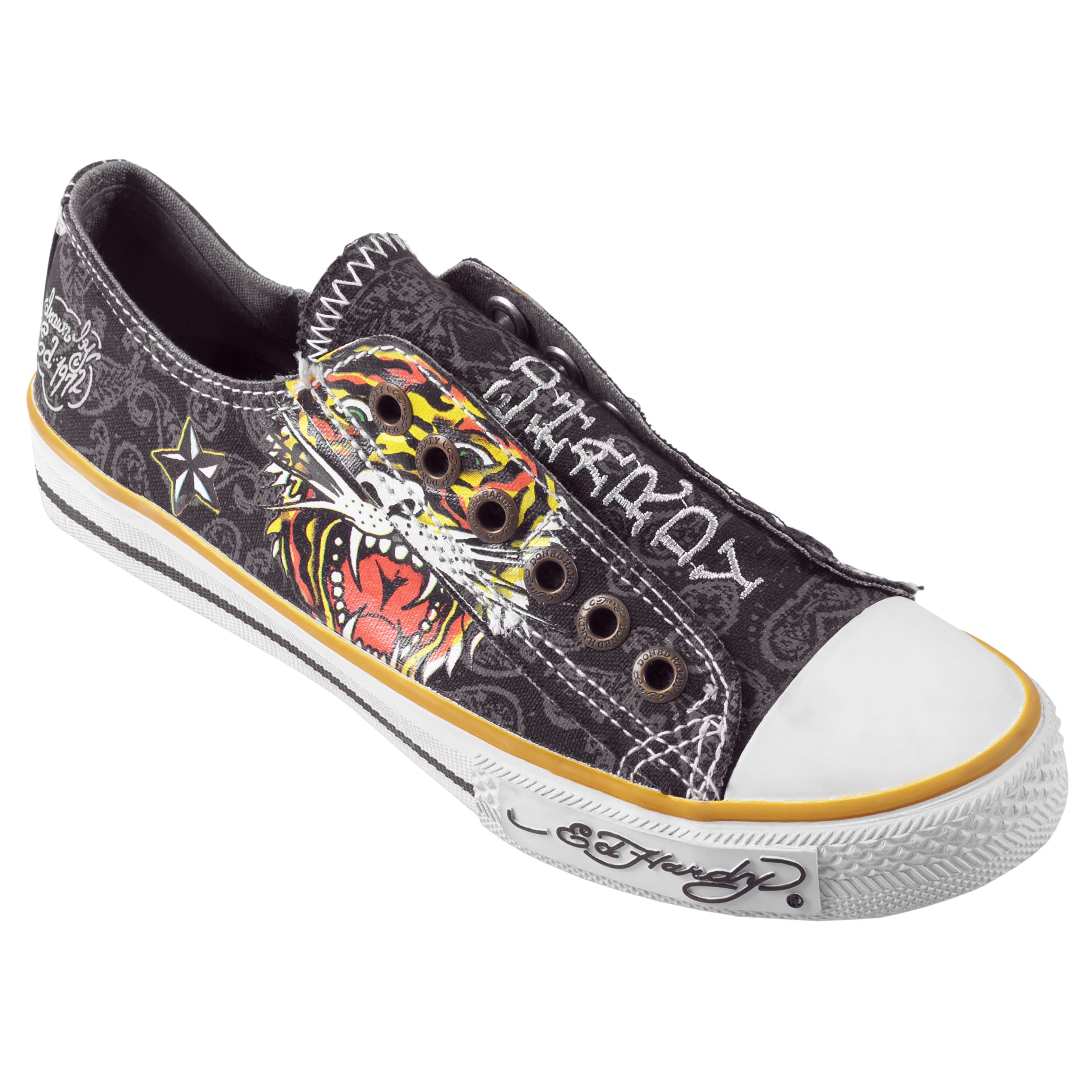 ed hardy slip on sneakers