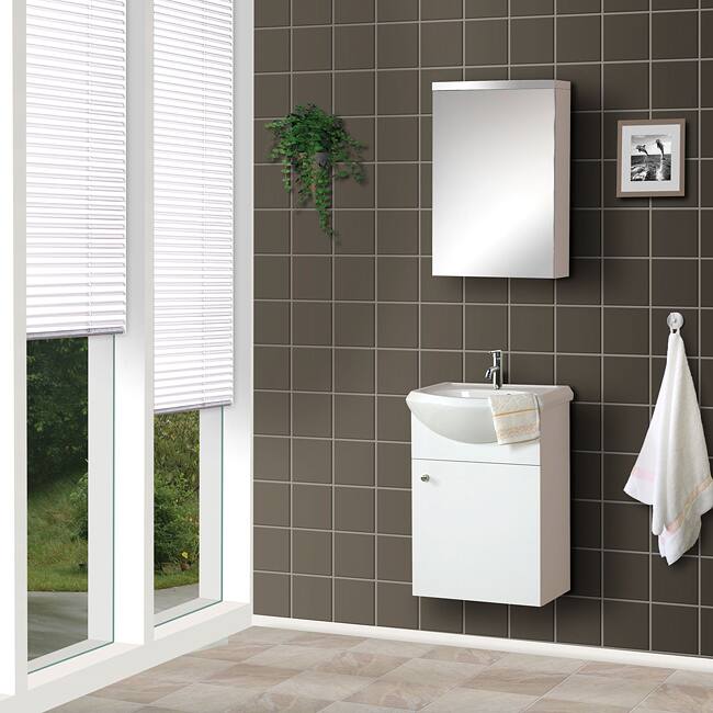 DreamLine Wall-mounted Modern Bathroom Vanity with Medicine Cabinet