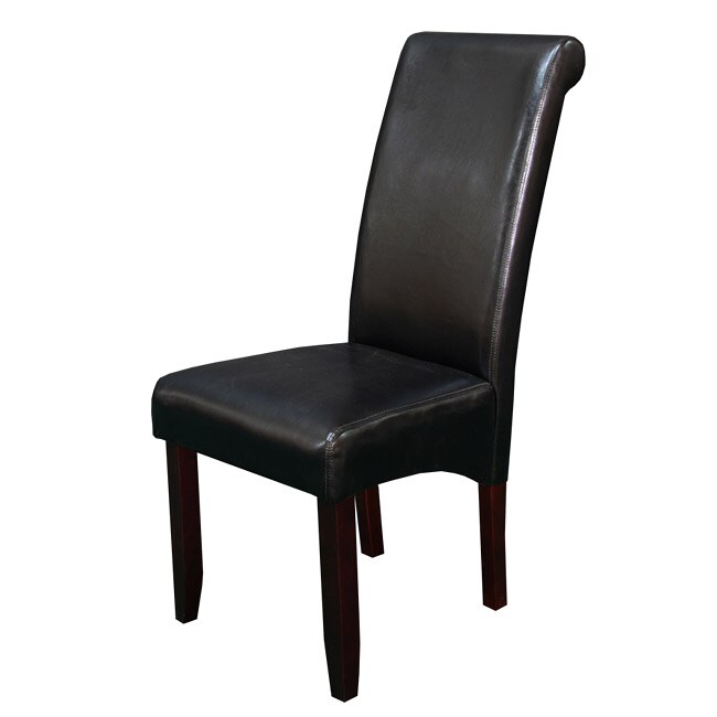 Milan Faux Leather Black Dining Chairs (Set of 2) - Free Shipping Today