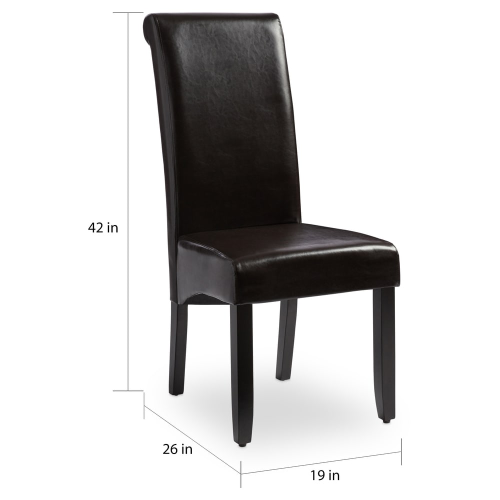 Milan Faux Leather Dining Chairs (Set of 2)