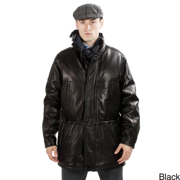 United Face Men's 3/4-length Classic Lambskin Leather ...