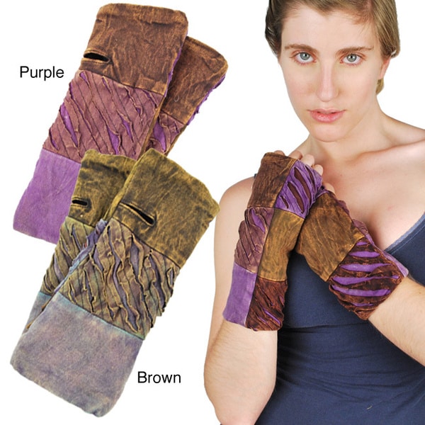 Shop Handmade Cotton FleeceLined Razor Cut Cotton Arm Warmer (Nepal