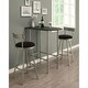 Porch & Den Donore Black/ Silver Metal Bar Table - Thumbnail 0