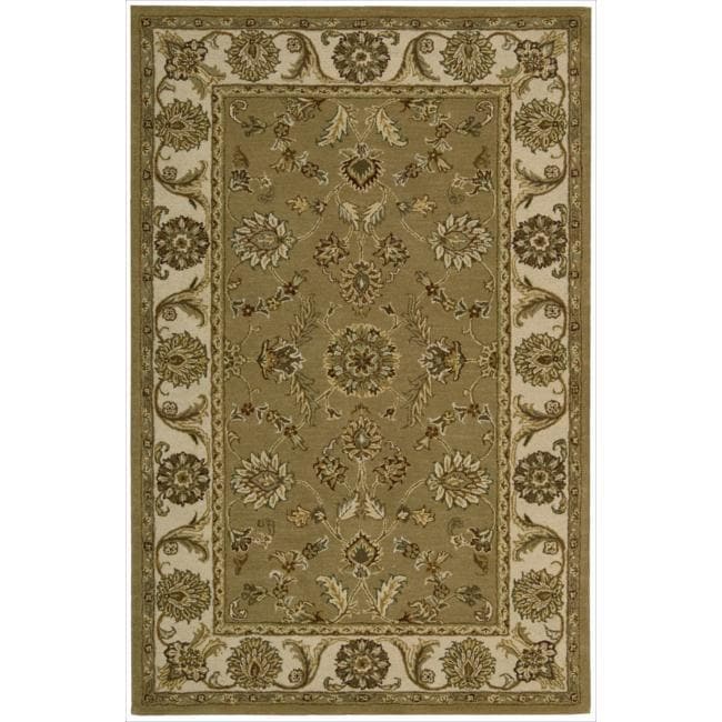 Nourison Hand tufted Caspian Olive Wool Rug (26 X 4)