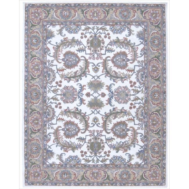 Nourison Hand tufted Caspian Ivory Wool Rug (26 X 4)