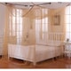 preview thumbnail 3 of 4, Palace 4-Post Sheer Panel Bed Canopy Gold