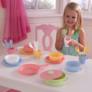 kidkraft pastel cookware set