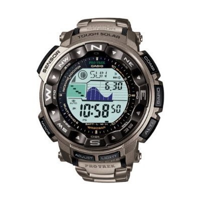 Casio Men's Pathfinder 'Pro Trek' Tough Solar Atomic Watch - Black