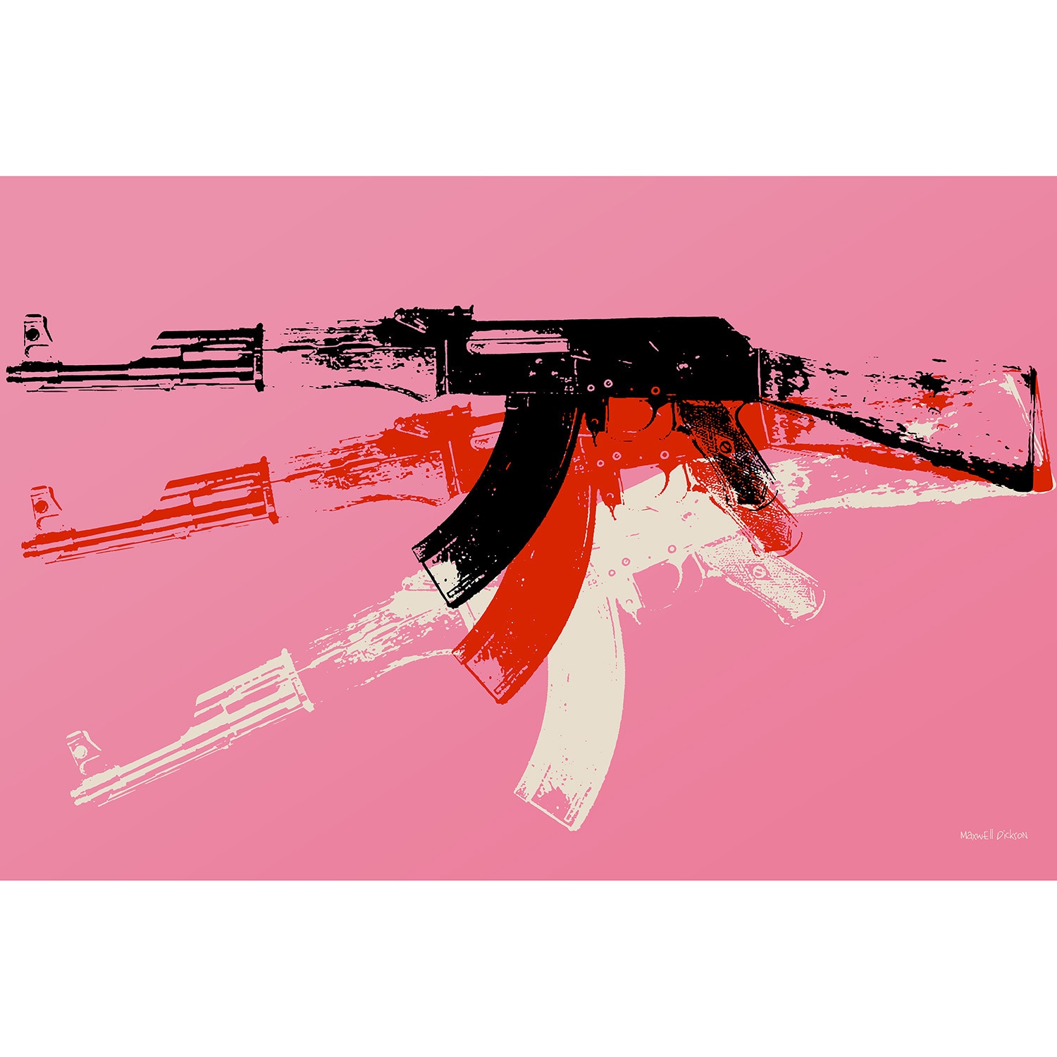 アート・デザイン・音楽 AK Maxwell-Dickson-AK-47-Canvas-