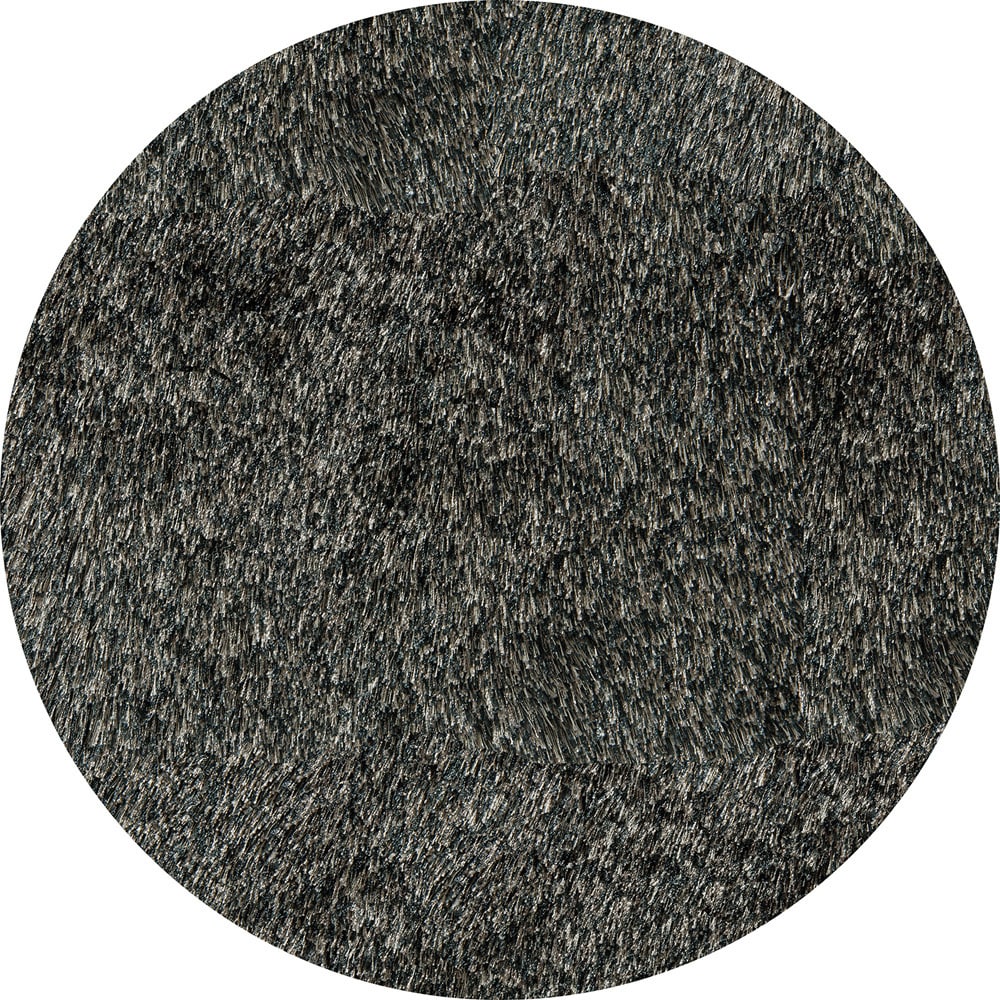 Handmade Posh Shag Charcoal Rug (4 x 4) Compare $120.49 Today $93