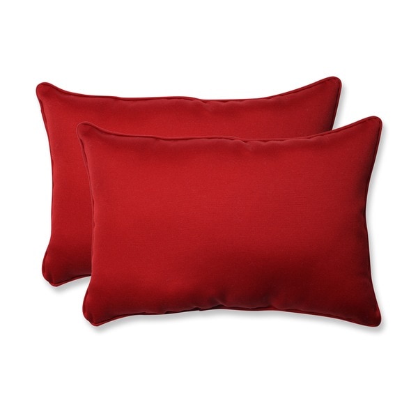 red outdoor pillows