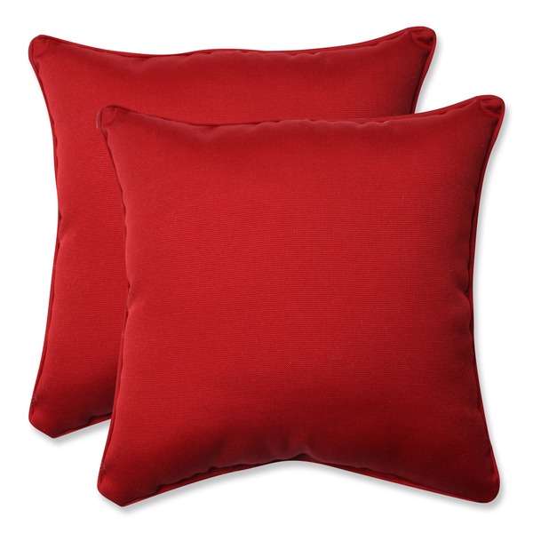 red pillows