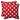 Pillow Perfect Outdoor Red/White Polka Dot Toss Pillows Square - Set of 2