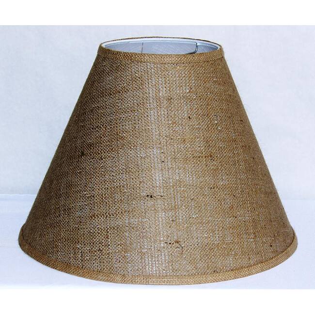 Crown Lighting Tan Burlap Empire Hardback Large Lampshade