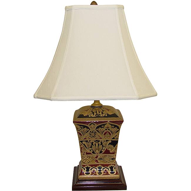 Regal Bombay Square Porcelain Table Lamp