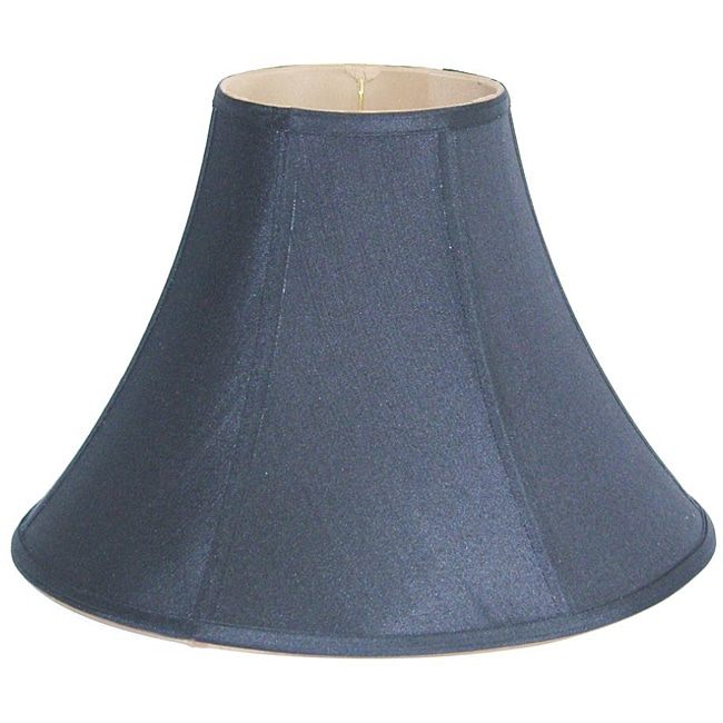 Black Shantung Silk Bell Medium Shade