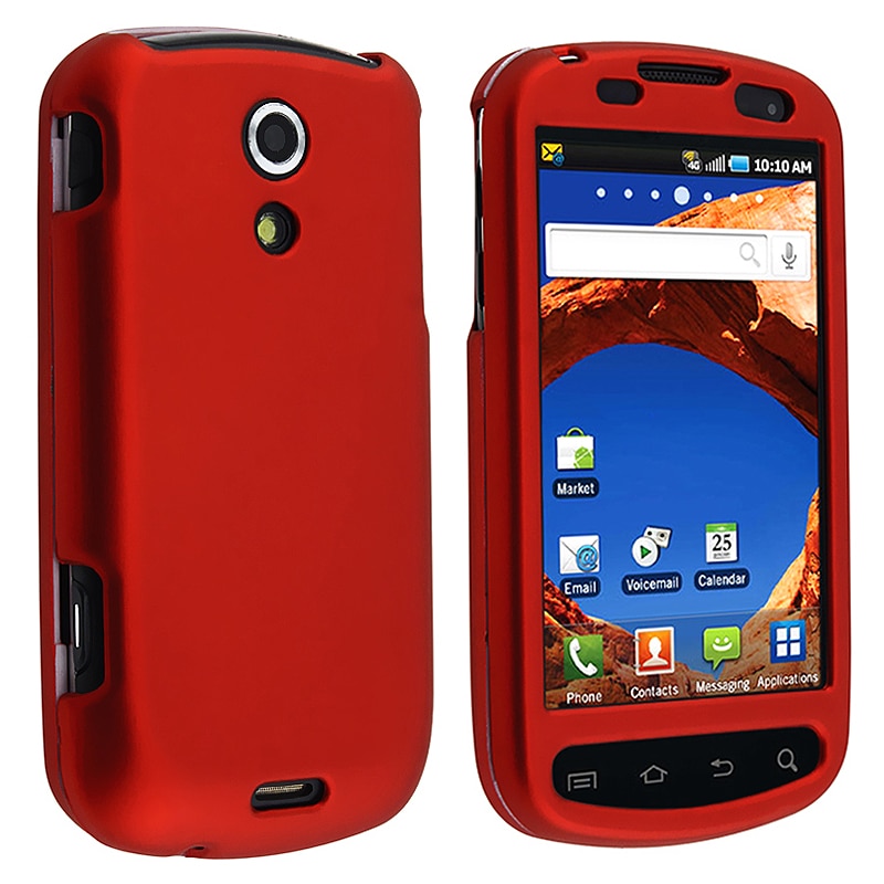 Red Rubber coated Case for Samsung Epic 4G D700  