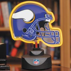 Minnesota Vikings Neon Helmet Lamp The Memory Company College Themed
