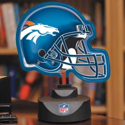 Denver Broncos Neon Helmet Lamp The Memory Company College Themed
