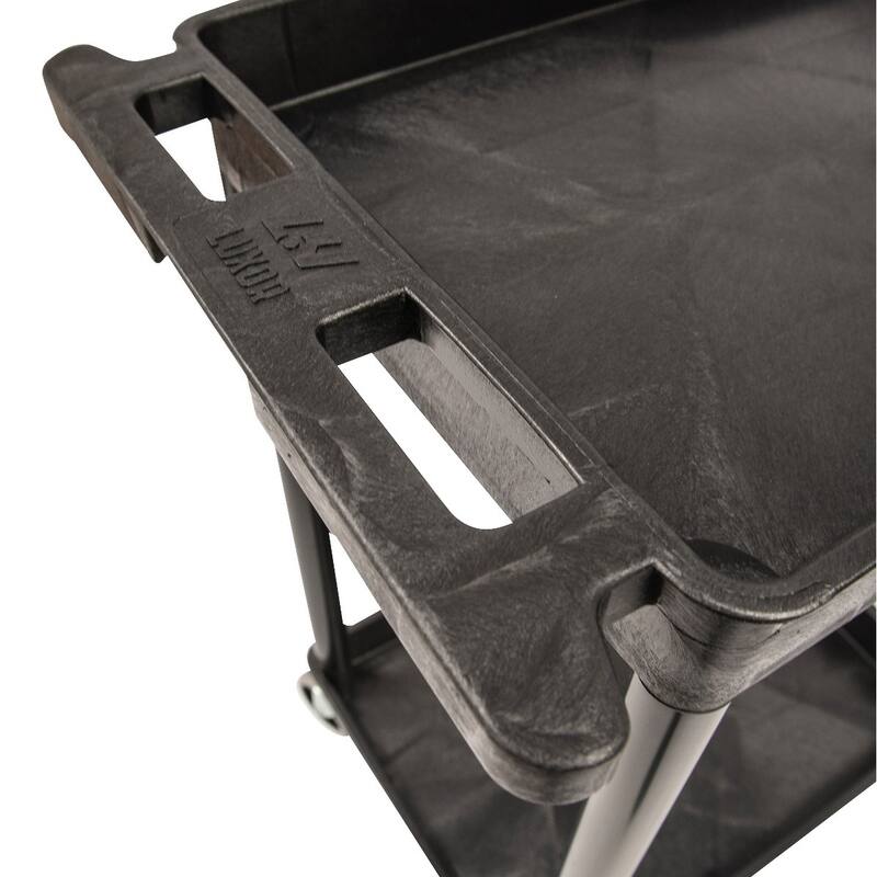 Luxor Black 2-Tub Utility Cart