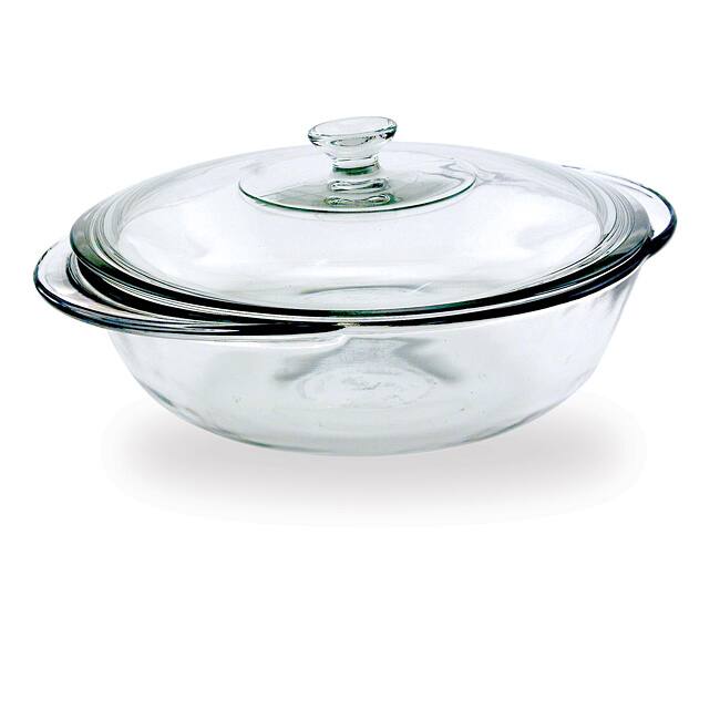 Anchor Hocking Clear Covered 2-quart Casserole Dish (Set of 2)