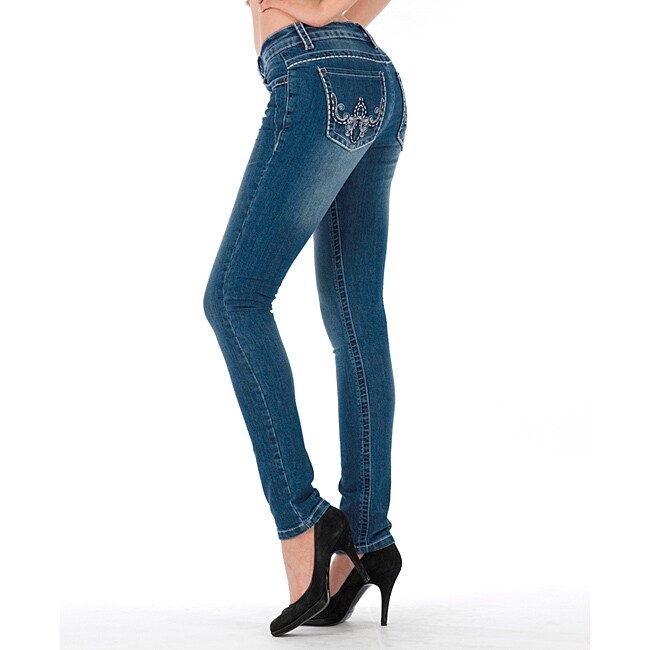 MDZ Women's 'Stella' Light Wash Skinny Jeans