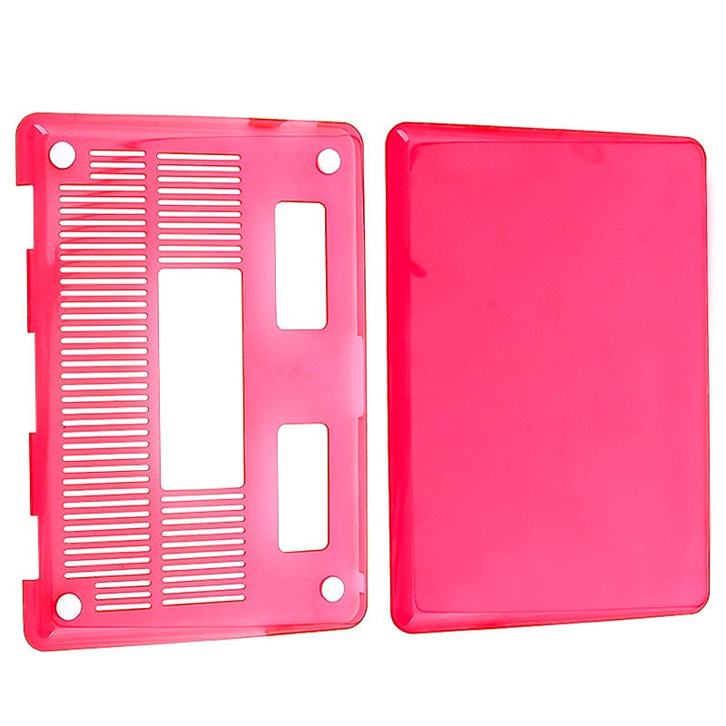 Clear Pink Snap on Case For Apple Macbook Pro 13 inch