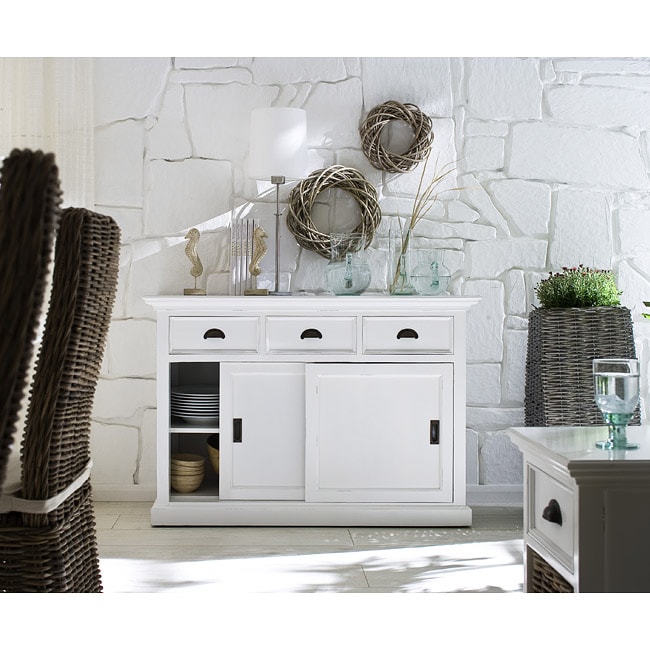 Interior White 3 drawer Buffet