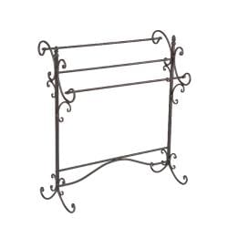 Black metal quilt online rack